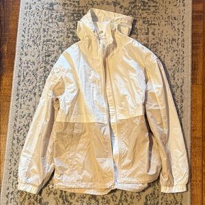 Lightweight Cream Windbreaker Jacket